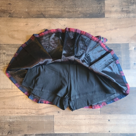 Plaid Skort Halara Navy/Red - Picture 2 of 5